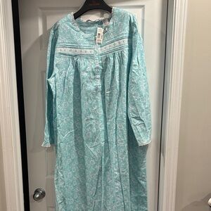 Jasmine Light Blue Floral woman Nightgown